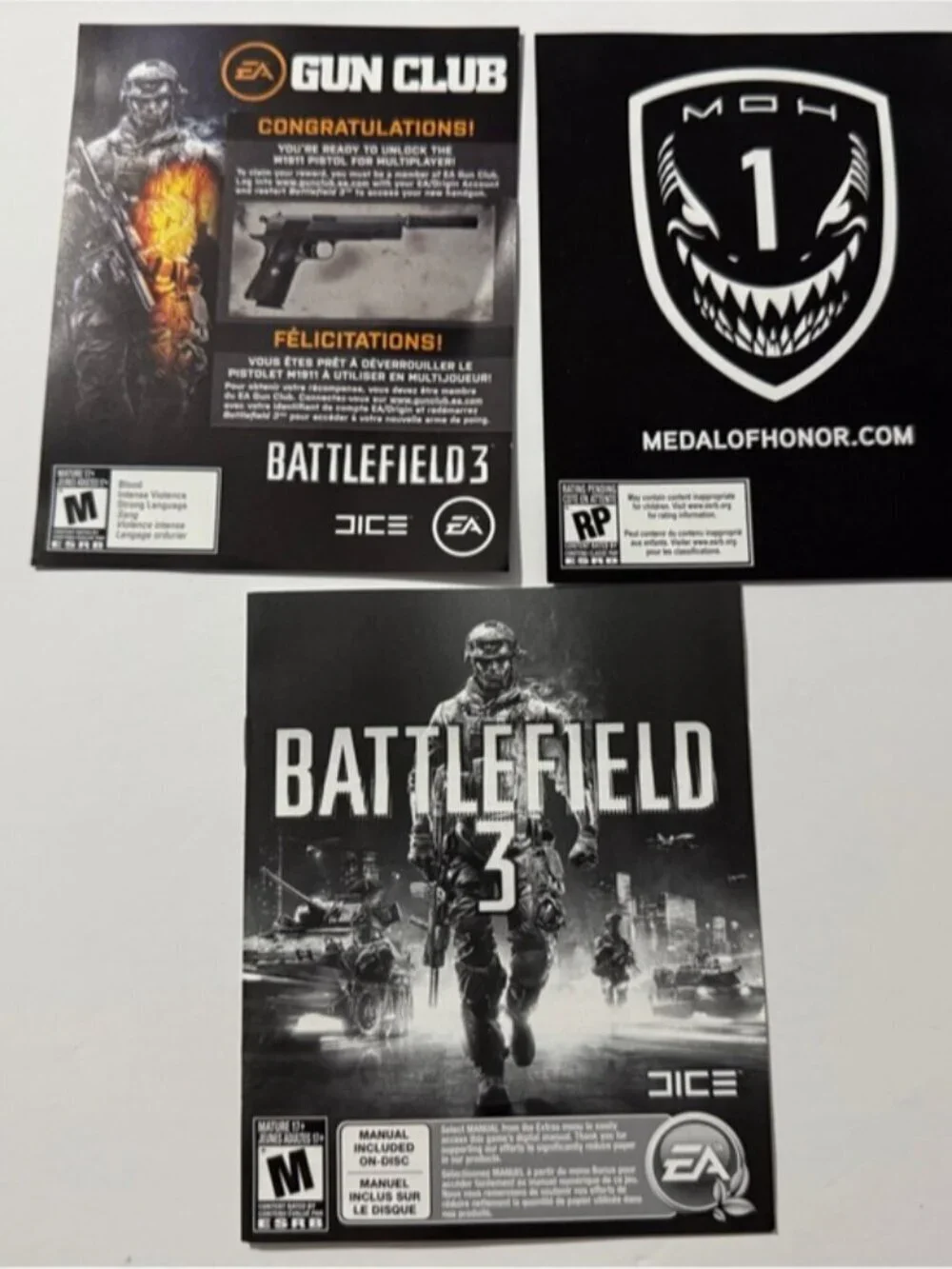 Battlefield 3 PS3 Complete w/ Case Manual Inserts